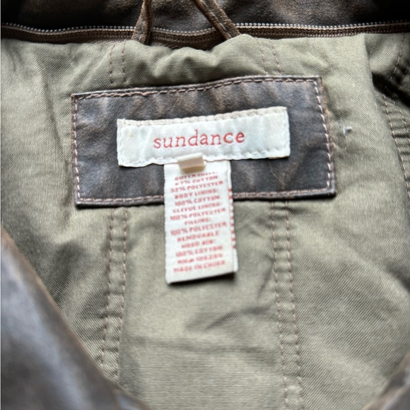 Sundance Brown Waxed Cotton Canvas Bomber Jacket size XXL price firm! - Picture 8 of 8